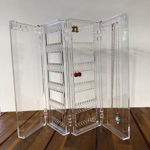 Acrylic folding earrings screen clear